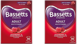Bassetts Vitamins Adults Multivitamins 30'S, 97.2 G (Pack of 2)