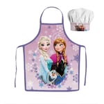 Kockkläder för Barn Förkläde och Kockmössa Frost Elsa Anna och Olof