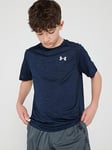 UNDER ARMOUR Older Boys Tech 2.0 Short Sleeve T-Shirt - Navy, Navy, Size S=7-8 Years