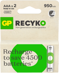 ReCyko Uppladdningsbara batterier - AAA - 950mAh - 2 pack