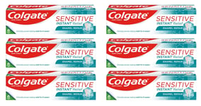 Colgate Sensitive Instant Relief Enamel Repair Toothpaste 75ml x 6