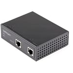 StarTech.com Industrial Gigabit Ethernet PoE Injector - 30W 802.3at PoE+ Midspan 48V-56VDC DIN Rail Power Over Ethernet Injector Adapter - -40C to +75C Cameras/Sensors/WiFi Access (POEINJ30W)