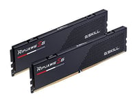G.Skill RipJaws S5 Series (Intel XMP) Lot de 2 Barrettes mémoire SDRAM 288 Broches DDR5 6000 CL36-36-36-96 1,35 V Double Canal F5-6000J3636F16GX2-RS5K Noir Mat 32 Go