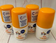 Nivea Sun Protection Kids Protect & Sensitive Roll On 50ml SPF50 x 4