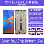 Motorola Moto E6 Plus XT2025 LCD Touch Screen Display Digitizer + Frame