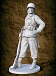 Unpainted 1/24 German WAFFEN SS GRENADIER WWII Resin Figure Model Kit-No Base