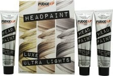 Fudge Professional Headpaint High Lift Trio Kit 60ml 12.13 Ultra Light Cool Champagne + 60ml 12.23 Ultra Light Rose0 12.12 Ultra Light Pearl Violet