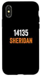 Coque pour iPhone X/XS Code postal Sheridan 14135, déménagement vers 14135 Sheridan