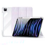DUX DUCIS Unid Series iPad Pro 11" 2024 fodral med automatisk väckning/sömn - genomskinlig/lila