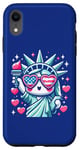 Coque pour iPhone XR Statue of Liberty Cute NYC New York City Manhattan Girls
