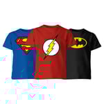 DC Comics Kids' 3-Pack T-Shirts - 9-10 Years