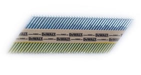 DeWalt, 34 Degree Nail for Cordless Nail Gun, Wired 3.1 x 80 mm Ring, 2,200 Pieces, DNW31R80E