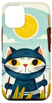 Coque pour iPhone 15 Queues de chat ninjas mignonnes ninjas