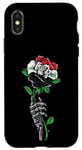 Coque pour iPhone X/XS Rose de l'Irak avec squelette Fierté du drapeau irakien Racines Souvenir de l'Irak