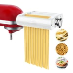 ANTREE Pasta Roller & Cutter Attachment 3-in-1 Set for KitchenAid Stand Mixers Included Pasta Sheet Roller, Spaghetti Cutter, Fettuccine Cutter