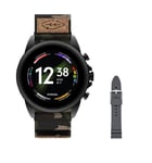 Fossil Men's GEN 6 Touchscreen Smartwatch with Speaker, Heart Rate, NFC, and Smartphone Notifications + Fossil Watch Strap
