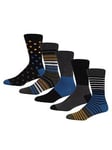 DKNY 5 Pack Holt Socks - Multi, Multi, Men