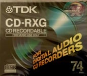 TDK CD-R74 CD-RXG74EC - Audio Music CD-R Blank Recordable Disc 74 MINS  NEW
