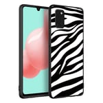 Yoedge Black Silicone Case for Samsung Galaxy A71 (4G) 6.7inch Anti-Scratch Shockproof Case Soft TPU Creative Stylish Protective Cover for Samsung A71 Drop Protection Non-slip Bumper Cases,Zebra Print