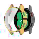 Samsung Galaxy Watch 4 (40mm) Hård Plast Skal m. Inbyggt Skärmskydd - Rose Gold