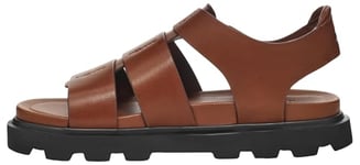 UGG Femme Capitelle Strap Sandale Glissante, Cognac, 39 EU
