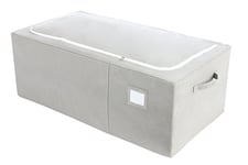 Idehome Platinum MR161 696a Housse de Rangement Saison IPV3 PPNW Polypropylène Taupe 49,5 x 16,75 x 91,5 cm
