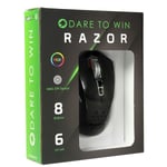 GameMax Razor Rainbow RGB LED Gaming Mouse USB Wired Programmable 7 Button Mice