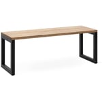 Box Furniture - Banc Banquette iCub Strong eco 40x120x45 cm Noir Noir