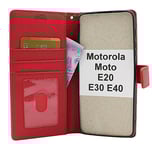 New Standcase Wallet Motorola Moto E20 / E30 / E40 (Röd)