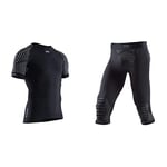 X-BIONIC Invent 4.0 Light Round Neck Sleeve Men T Shirt Homme, Opal Black/Arctic White, FR : L (Taille Fabricant : L) Invent 4.0 Pantalon de Sport Compression Homme, Black/Charcoal, FR : L