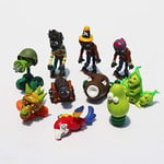 XINKANG Pea Shooter Toys 10pcs/set PVZ Plant VS Zombie Gatling Pea Zombies Bird PVC Dolls Figure Model Toys