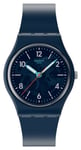 Swatch SO28N118 TIME TO TEAL (34mm) Transparent Blue Dial / Watch
