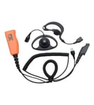 ProEquip PRO-U600SC Headset, 3-i-1, 2 öronbyglar/Peltor, Orange PTT