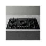 Elica - Plaque de cuisson gaz avec hotte intégrée nikolatesla flame 88cm noir - Recyclage - noir