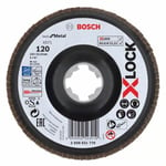 Bosch Best for Metal Lamelslibeskive med X-LOCK X571, vinklet 125 mm, G 120