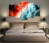 104Tdfc Game of Thrones Daenerys Targaryen Canvas Picture -5 Piece Wall Art for Home Wall Decor Modular 5 Pieces Painting Living Room Home Decor Picture