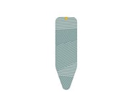 Joseph Joseph Flexa - Replacement Elasticated Ironing Board Cover, Linear Grey pattern, Padded 4 mm foam, Easy Quick Fit for Boards 124 cm x 37 cm