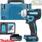 Makita DTW300 18V Brushless Impact Wrench With 1 x 5.0Ah Battery, Charger & Case