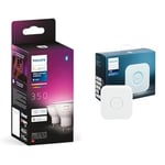 Philips Hue White and Colour Ambiance Smart Light 2 Pack [GU10 Spot] with Bluetooth. Works & Bridge. Smart Home Automation Works with Alexa, Google Assistant and Apple Homekit.