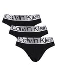 Calvin Klein3 Pack Reconsidered Steel Hip Briefs - Black
