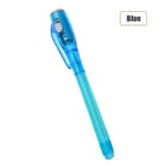 1/5pcs Invisible Ink Pen 2 In 1 Uv Light 1pc Blue