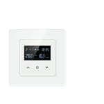 Smart termostat, WiFi-anslutning, röststyrning, Svart elektrisk värmare