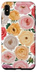 Coque pour iPhone XS Max rose de fleur drôle pour les amoureux des fleurs