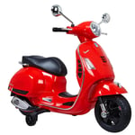 Röd Vespa Elektrisk Motorcykel