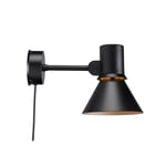 Anglepoise - Type 80 Wall Light Matte Black, With Cable/Plug, Incl. LED 6W MAX 10W E27 600lm, 2700K IP20