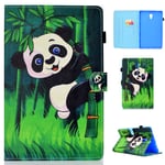 Jajacase Samsung Galaxy Tab A 10.5 2018 Case, SM-T590/T595 Tablet Case, PU Leather Multi-Angle Viewing Stand Cover for Samsung Galaxy Tab A 10.5 2018 Tablet SM-T590/T595-Lovely Panda