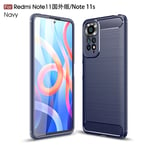 Xiaomi Redmi Note 11 4G Carbon Fibre Case Navy