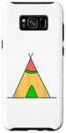 Coque pour Galaxy S8+ Teepee Tent Camp Camping Cadeau Mignon Amérindien