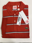 Lacoste L!VE Stripe Mens Polo-Shirt size 3/Small
