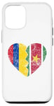 Coque pour iPhone 12/12 Pro Moitié Surinamais moitié colombien | Drapeaux Suriname Colombie